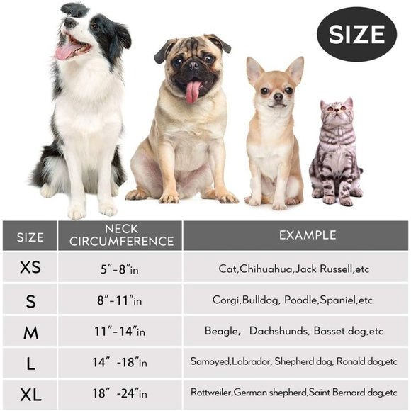 Midog Protective Recovery Soft Dog Cone Pet Inflatable Collar After Surgery New - Picture 7 of 7